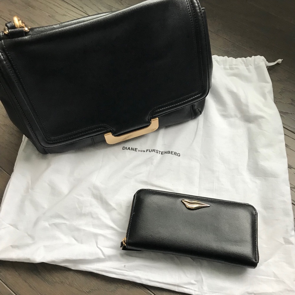 Diane Von Furstenberg shoulder bag and wallet